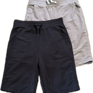 Boys Shorts Size Medium Lot of 2 Light Gray Charcoal Summer Playwear Activewear